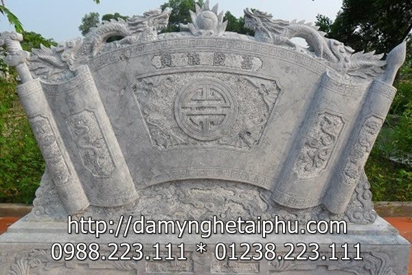 Mau cuon thu da dep - Mẫu cuốn thư đá Nhà thờ họ