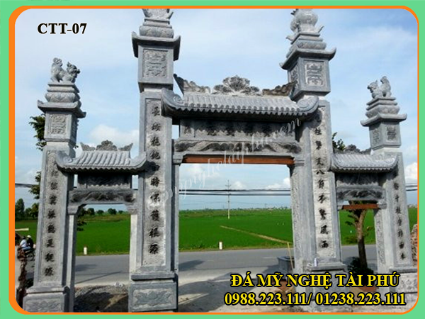 Mẫu cổng tứ trụ Tài Phú 07