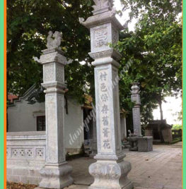Làm cột trụ đá nhà thờ họ tại Bắc Giang