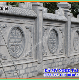 Xây tường rào đá tại Bình Định