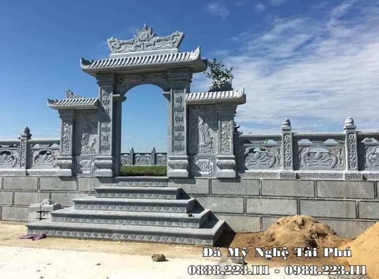 Cong da dep cho Khu lang mo da