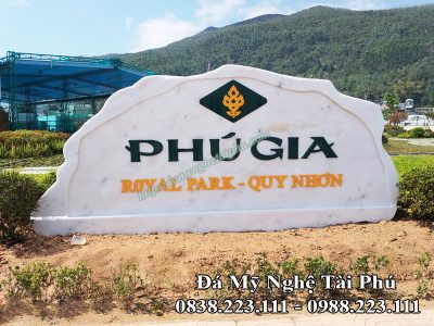 Lắp Biển hiệu đá trắng doanh nghiệp tại Quy Nhơn